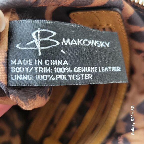 B Makowsky yellow leather shoulder bag - Picture 9 of 9